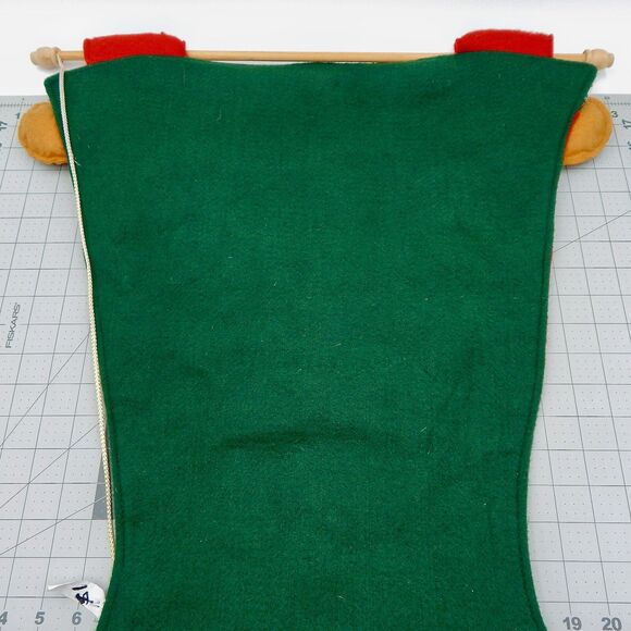 Bear Christmas Tree Advent Felt Fabric Calendar Countdown Pockets 32 L X 22 W - Picture 6 of 9